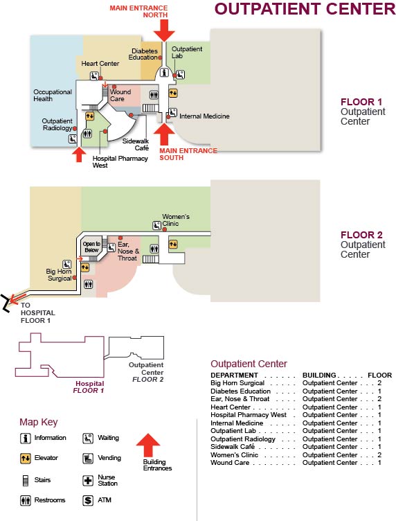 Sheridan Memorial Hospital Parking Map