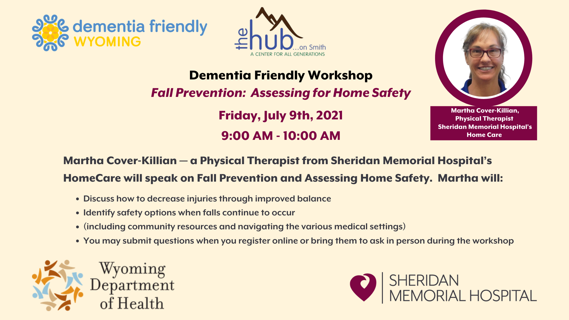 Dementia Friendly Workshop - Fall Prevention - Sheridan Memorial Hospital