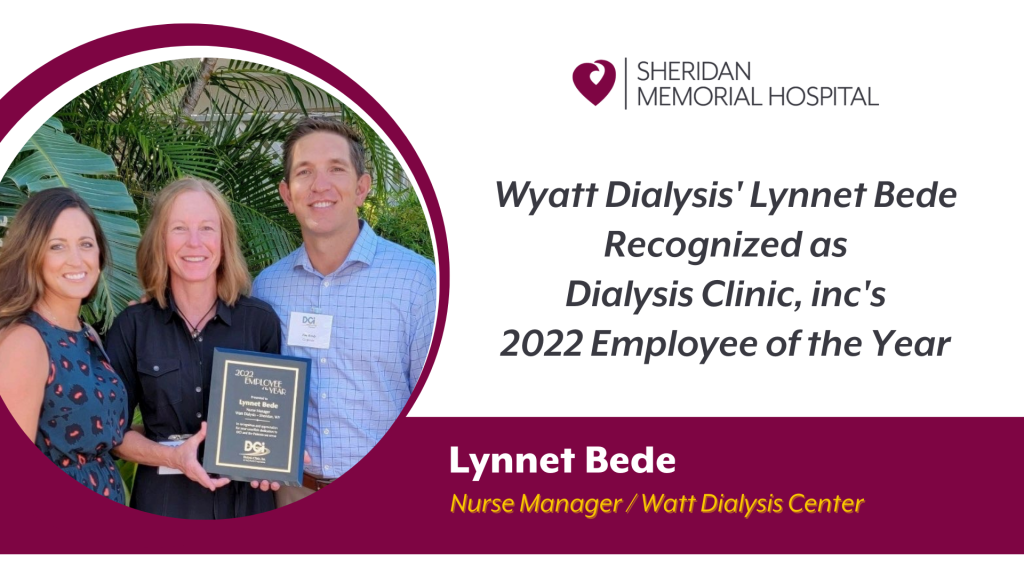 Watt Dialysis’ Lynnet Bede Recognized as Dialysis Clinic, Inc. 2022 Employee of the Year