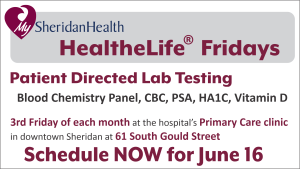 HealtheLife Friday @ Sheridan Memorial Hospital Primary Care