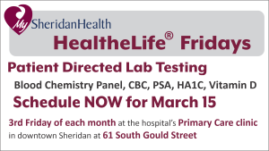 HealtheLife Friday @ Sheridan Memorial Hospital Primary Care