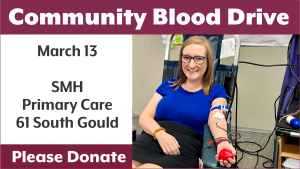 Community Blood Drive @ Sheridan Memorial Hospital Primary Care Downtown Conference Room