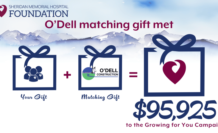 $45,000 challenge met: O’Dell gift inspires community to strengthen local health care