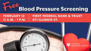 Free blood pressure screening @ First Federal Bank & Trust
