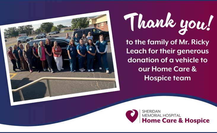 Generous vehicle donation supports Home Care & Hospice