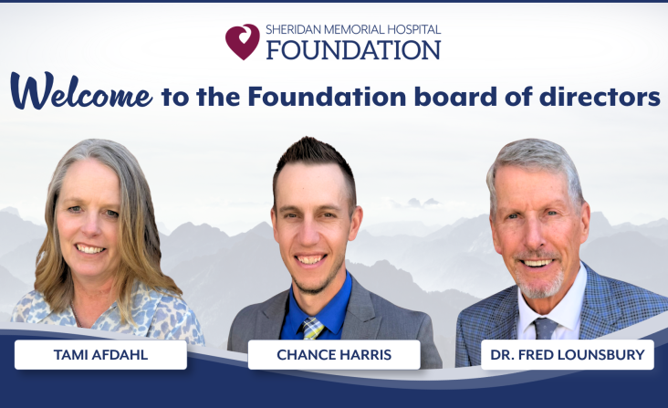 Sheridan Memorial Hospital Foundation welcomes three new board members